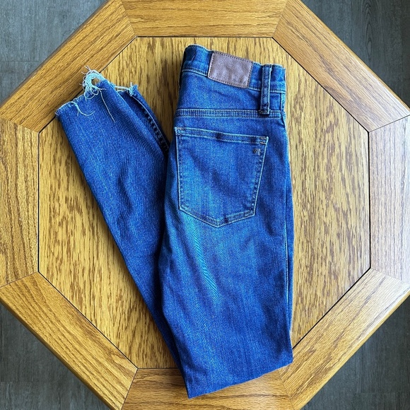 **MADEWELL* Medium Wash High-Rise 10" Skinny Jeans Size 25 - Picture 1 of 9